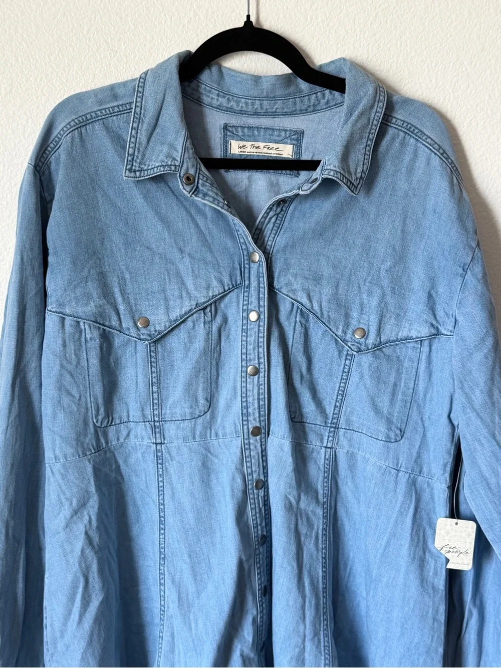 Free People Sammi Denim Mini Dress - Picture 5 of 6